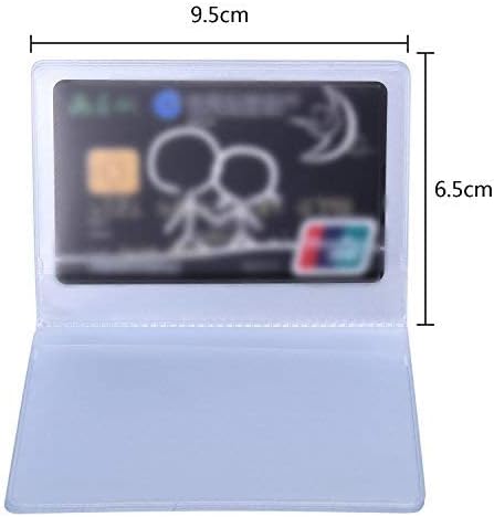 Shappy 2 Pieces Plastic Wallet Insert Credit Card Holder with 10 Page 20 Slots and 10 Page 10 Slots, 9.5 x 6.5 cm, Transparent