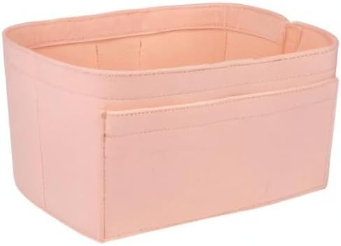 ZTUJO Purse Organizer Insert, Felt Bag Organizer For Handbag Purse Organizer,13 Colors, 6 Size (Medium, Brush Pink)