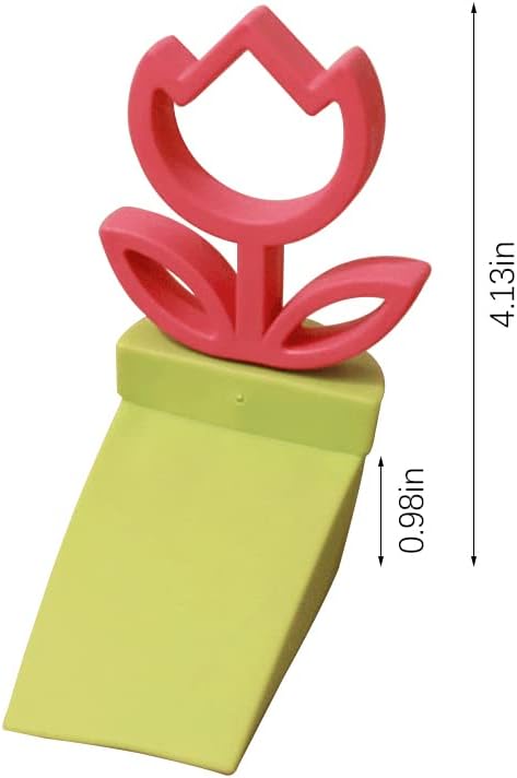 WAYUTO Cute Door Stopper Flower Decorative Silicone Door Stop Novelty Funny Door Stops Rubber Door Stop Wedge for Home Office Bedroom Doorstop Cute Gifts for Women Girls