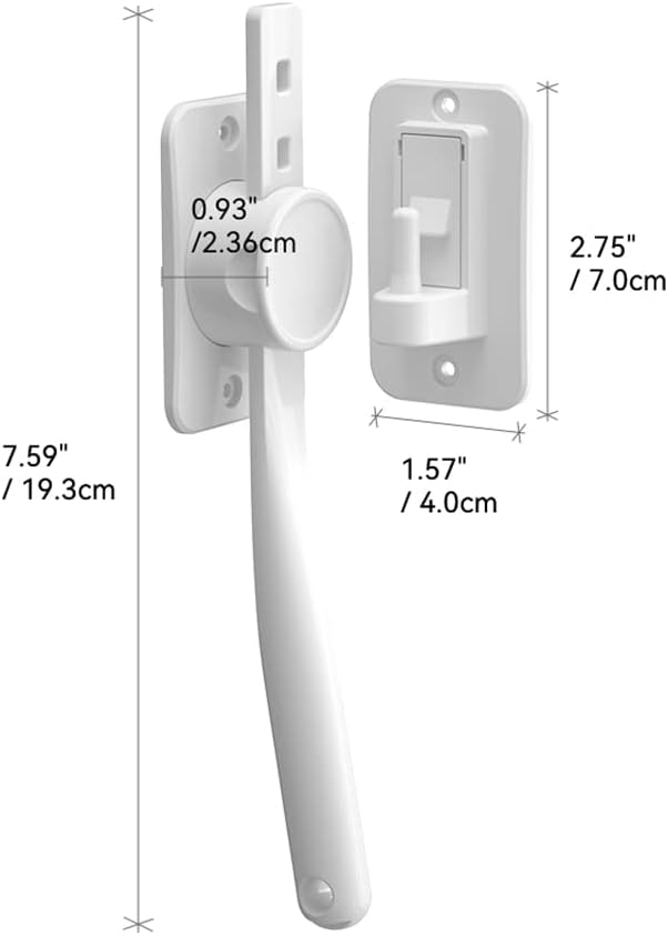SAFELON 1Pcs Baby Safety Door Finger Pinch Guard, Door Lock & Door Stopper for Kids & Pets, Convenient Cats Entry, Adjustable Door Latch for Dogs No More Pet Gates