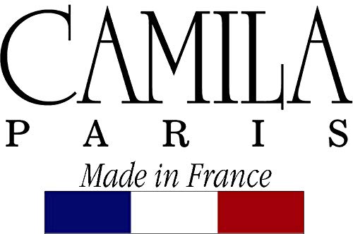 Camila Paris CP2869/2 French Hair Side Comb Small Rounded, Black French Twist Hair Combs Decorative, Strong Hold Hair Clips for Women Bun Chignon Up-Do Styling Girls Hair Accessories, Made in France