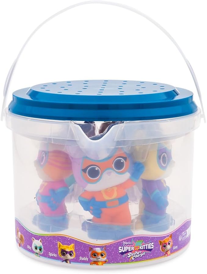 Disney Store Official Bath Set (Super Kitties) - Kids Bath Accessories with Beloved Disney Characters - Colorful and Fun Bath Time Essentials for Kids - Suitable for All Ages