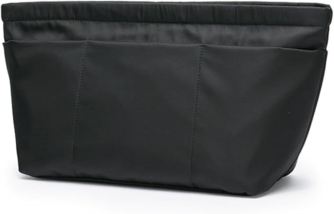 YONBEN Handbag Organizer Insert Bag Tote Shaper Bag Large Purse Organizer Insert Lightweight & Durable Nylon inner bag (L, black)