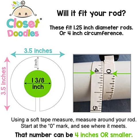C47 Sports Baby Closet Size Dividers Boy Set of 6 Fits 1.25 Inch Rod