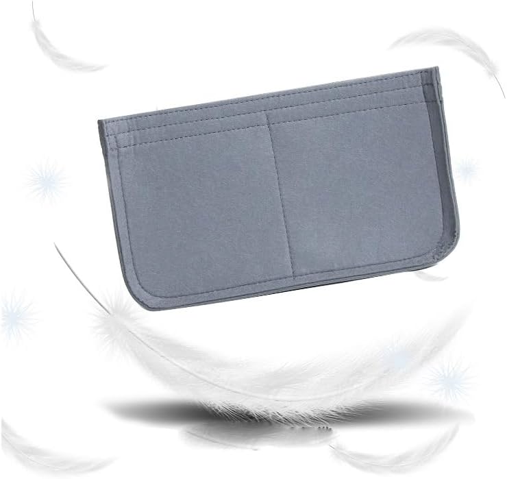 SMART DK Purse Insert Organizer for Evelyne 29 Bags,Premium Purse Felt Insert (Gray, For Evelyne 29)