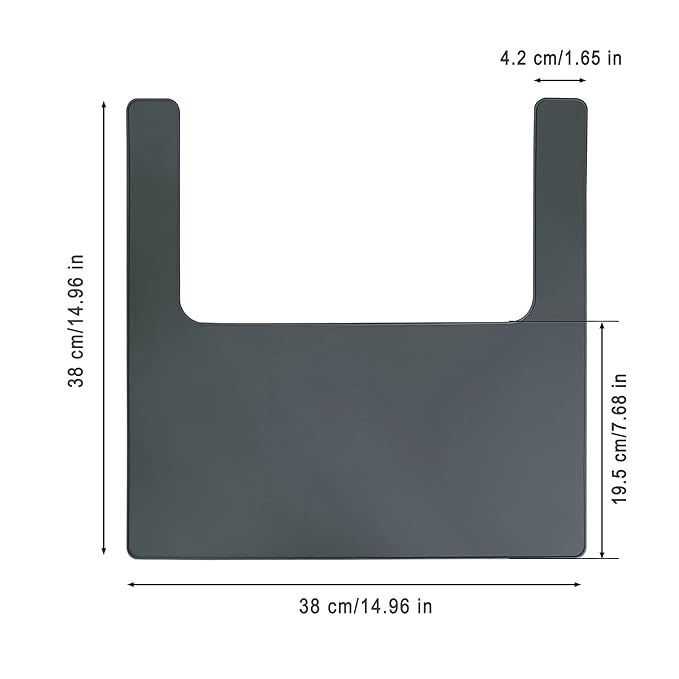 High Chair Placemat, Durable High Chair Placemat Silicone, Clean and Hygienic, Suitable for IKEA Antilop Highchai, for Toddlers and Babies (Gray)