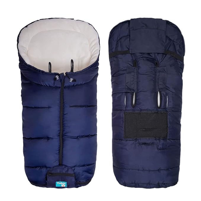 Yobee Universal Stroller Footmuff Premium Pushchair Bunting Bag Winter Buggy Cover Padded Warm Sleeping Sack Tour Stroller Accessories