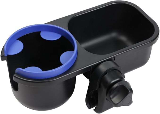 LUFFCABO Universal Snack Tray for Stroller with Stroller Cup Holder, Universal Stroller Snack Tray with Cup Holder, Stroller Tray Attachment and Stroller Accessories