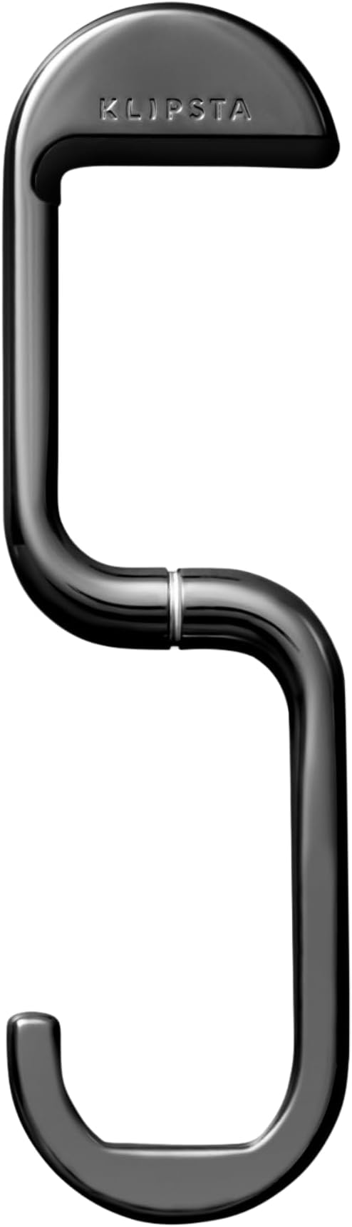 KLIPSTA FLIP Bag Hook - Newly Redesigned. Portable Purse Hanger for Table with Magnetic Closure - (Chrome Black)