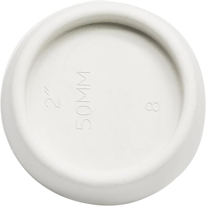 2 PCS 2 Inch to 2-1/8 Inch Rubber Drain Stopper with Hanging Ring, White Tub Drain Stopper, Sink Stopper Drain Plug, Rubber Sink Plug for Bathroom, Bathtub, Sewers and Kitchen