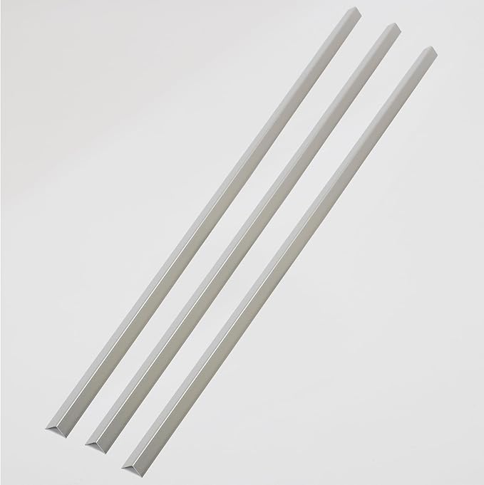 Aluminum Corner Guards, Peel and Stick L-Shaped Molding Trim for Wall Table Door Frame Protection and Decoration (Matte Silver, 3Pcs x 4.26ft x 0.8in)