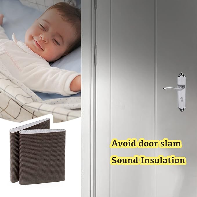 Door Corner Seal Exterior Door Frame Seal Wedge Draft Stopper with Adhesive 16 Pack, Black