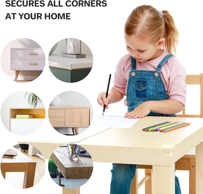 SUTOUG 30 Pack Corner Protector Baby, Table Corner Protectors for Furniture, Baby Proof Corners and Edges, Corner Covers Baby Safety, Baby Corner Protector Guards, Clear