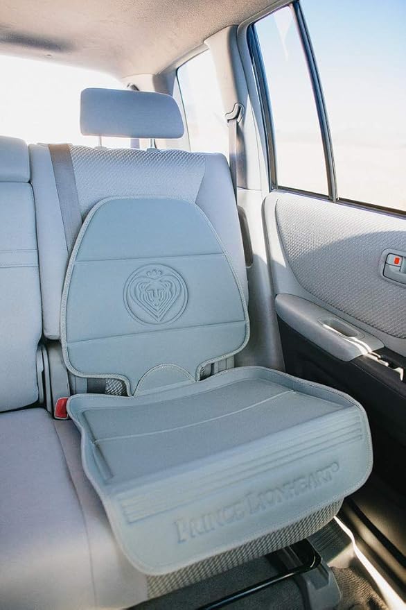 Prince Lionheart Car Seat Protector. The only 2 Stage Seatsaver Designed with Thick Padding, Nonabsorbent, Waterproof, PVC Foam Material. Comparable with All Baby and Toddler car Seats. (Pack of 2)