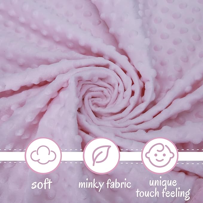 Pro Goleem Car Seat Strap Covers for Babies Girl Soft Car Seat Strap Shoulder Pads for All Car Seats, Stroller, Pushcar, Pink