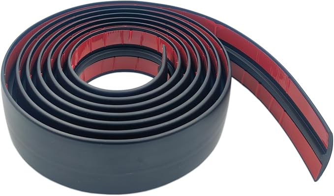 DAILISEN 9.84ft T Molding Flexible Self Adhesive T Shape Floor Transition Strip Bendable T Rubber Trim T Transition Strip for Tile to Laminate Flooring