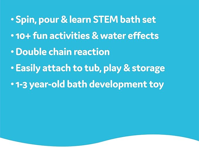 Yookidoo Baby Toddler Bath Toy (Ages 1-3) Spinning Gears & Rotating Googly Eyes - Mold Free Suction Cups Attach to Any Bath Tub or Shower - Spin N Sprinkle Water Lab - Great for Boys, Girls, & Kids