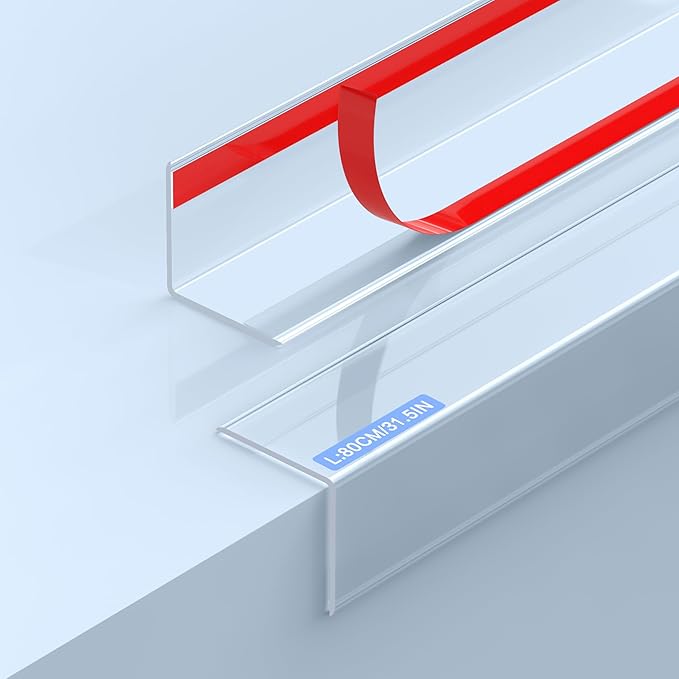 2PCS Clear Self-Adhesive Wall Corner Protectors,Corner Guards & Edge Protector for Wall Door Frame Cabinet Baseboard & Door, Table, Stair (31.5" X 1.18")
