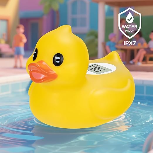Baby Bath Thermometer β Digital Safety Water Thermometer for Baby Bathtub β Β°C/Β°F Display, BPA-Free & Waterproof β Floating Duck Toy for Newborns & Toddlers