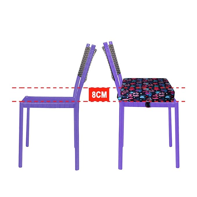 Toddler Booster Seat for Dining Table,Chair Increasing Cushion for Baby Kids,Portable Dismountable Adjustable Highchair Booster,Washable Thick Chair Seat Pad Mat Strap
