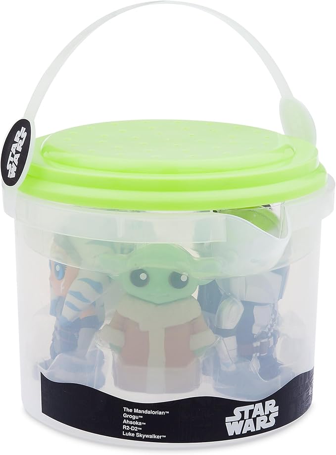 Disney Store Official Bath Set (Star Wars: The Mandalorian) - Kids Bathtub Accessories with Beloved Disney Characters - Colorful and Fun Bath Time Essentials for Kids - Suitable for All Ages