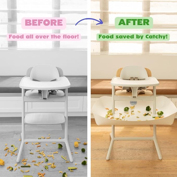 CATCHY - Food Catcher - Compatible with Cybex Lemo High Chair + 12 Other High Chairs - Highchair Sold Separately - Baby & Toddler Food & Mess Catcher - Under High Chair Accessory