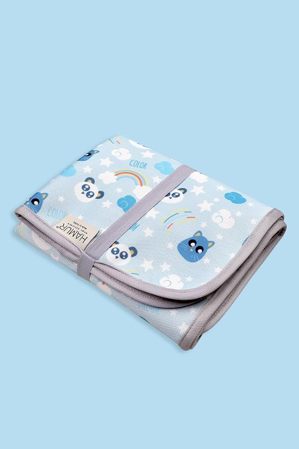 Hamur Home Portable Changing Pad – Waterproof, Washable & Easy Wipe Clean, Foldable Travel Baby Changing Mat for Diaper Bag, Compact & Lightweight, Must-Have for Newborns (Dream Pattern)