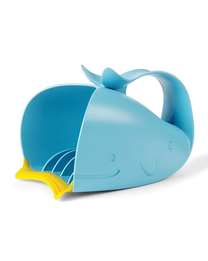 Skip Hop Baby Bath Rinse Cup MOBY Tear-Free Waterfall Rinser Blue Age 0+