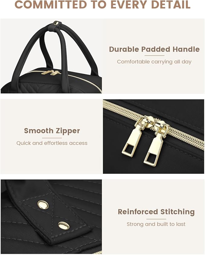 Pritent Diaper Bag Backpack,Baby Essentials Diapers Bag with Pacifier Case,Multipurpose Stylish Large Capacity Travel Backpack for Baby Girl/Boy(L-Black)
