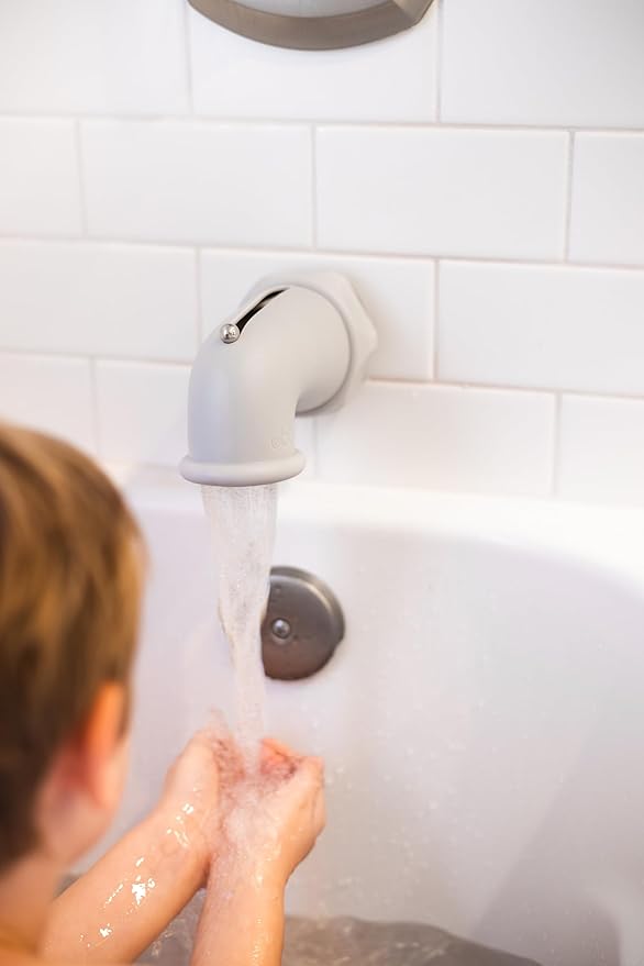 Ubbi Baby Bathtub Spout Guard Cover Faucet Safety Cover for Baby or Toddler Gray