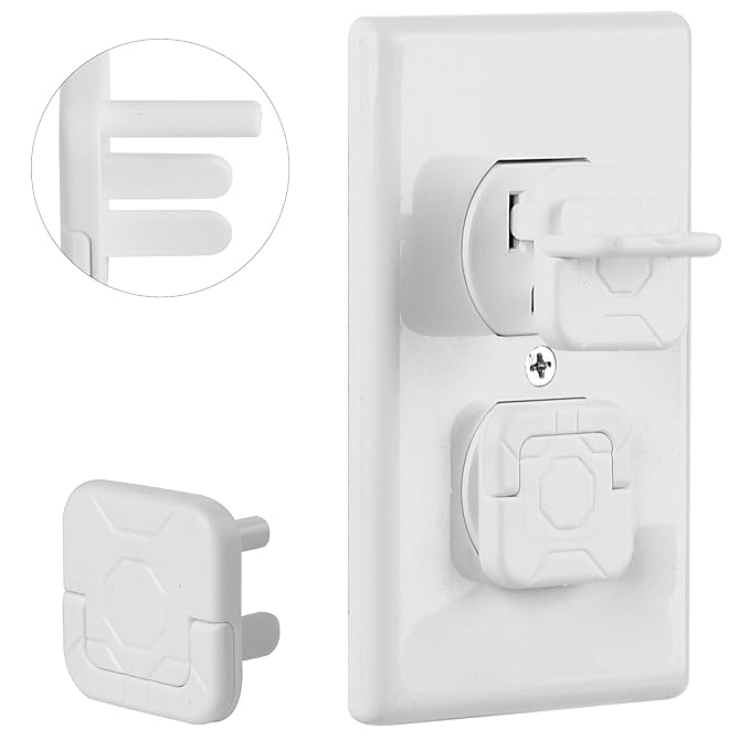 Bates Outlet Covers - Baby Proofing, 10 Pack, 3 Prongs, Child Proof