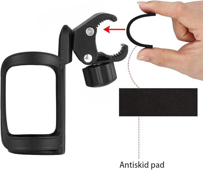 Accmor Bike Cup Holder, Bike Water Bottle Holders, Universal 360 Degrees Rotation Cup Holder for Bicycle, Stroller, Scooter, Walker, Wheelchair, Bike Bottle Holders for Kids Adults, 2 Pack