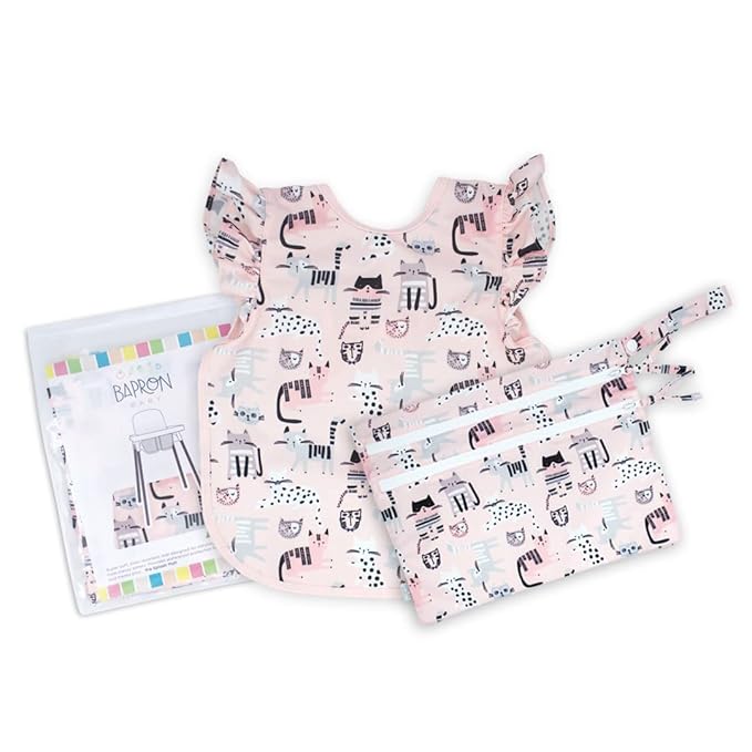 BapronBaby Kitty Splash Mat - Waterproof Catch-All for Under High Chairs, Floors, Tables, Playtime or Arts & Crafts - Machine Washable - 45" x 45”