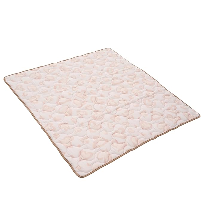 Momcozy Baby Play Mat for Floor, 59"x71" Thickened Playpen Mat, Playmate for Baby Tummy Time, Waterproof & Non-Slip, Foldable Outdoor Mat with Carrying Handle, Leopard