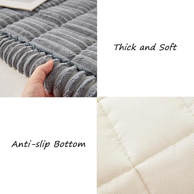 Dog Car Seat Cover for Back Seat, Dog Bed for Car, Fit for Backseat Extenders, Car Seat Protector, Nonslip Soft Durable for Cars Trucks and SUVs (Gray, 24.8" x 54")