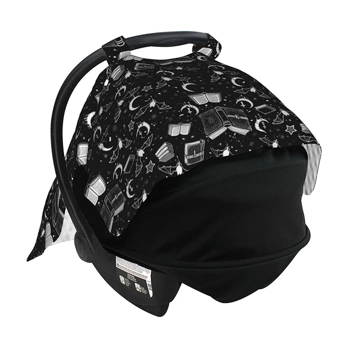 Gothic Car Seat Cover Baby Stuff Western Infant Carseat Covers Baby Girl Highland Car Seat Canopy Boy Winter Multi Use Nursing Cover for Newborn Carseat Canopy Nursing Covers Newborn Shower Gift