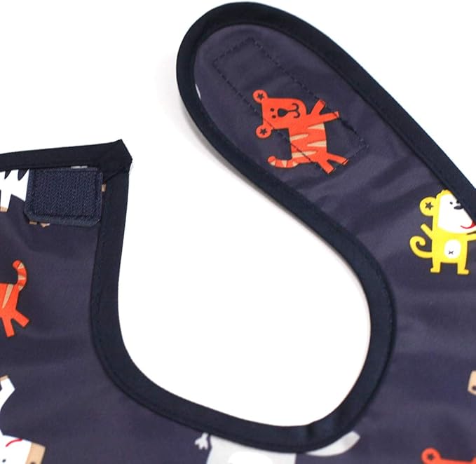 Plie Full Coverage Waterproof Feeding Bib for Toddlers – Extra Long Apron Bib for Mealtime, Self-Feeding, High Chairn