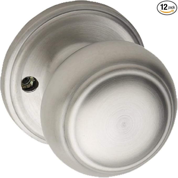 Copper Creek CK2090SS Colonial Door Knob, Dummy Function, 1 Pack, Satin Stainless (Pack of 12)