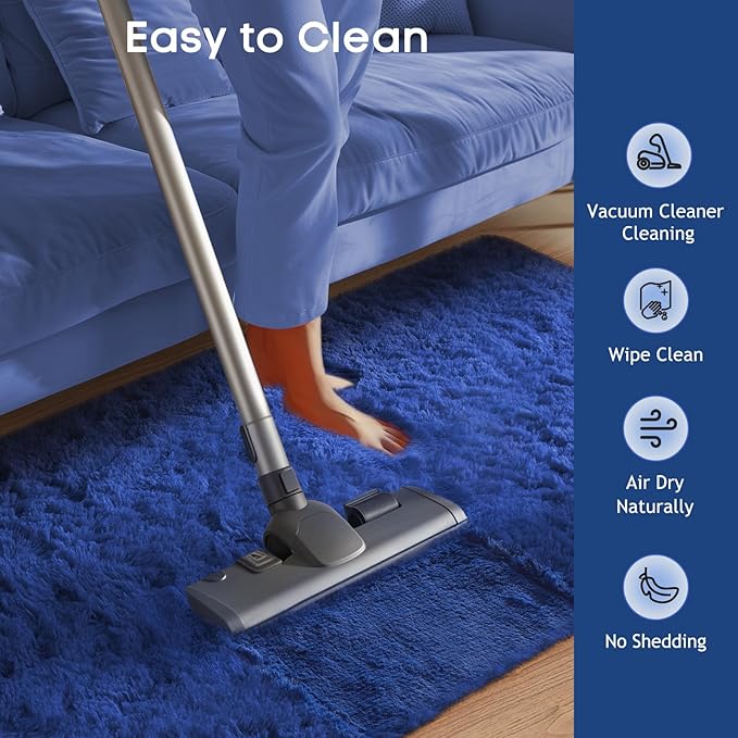Ophanie Area Rugs for Bedroom Living Room,Color 6- Blue,Size 2' x 6',Shape Rectangular