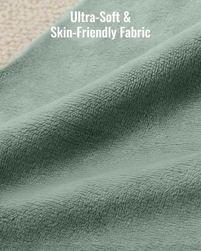 Blissful Diary 1.3" Thick Baby Play Mat, 50x50 Playpen Mat with Removable & Washable Cover, Ultra Soft Crawling Rug for Floor, Foam Cushion & Non-Slip Backing for Kid, Toddler and Infant, Sage Green