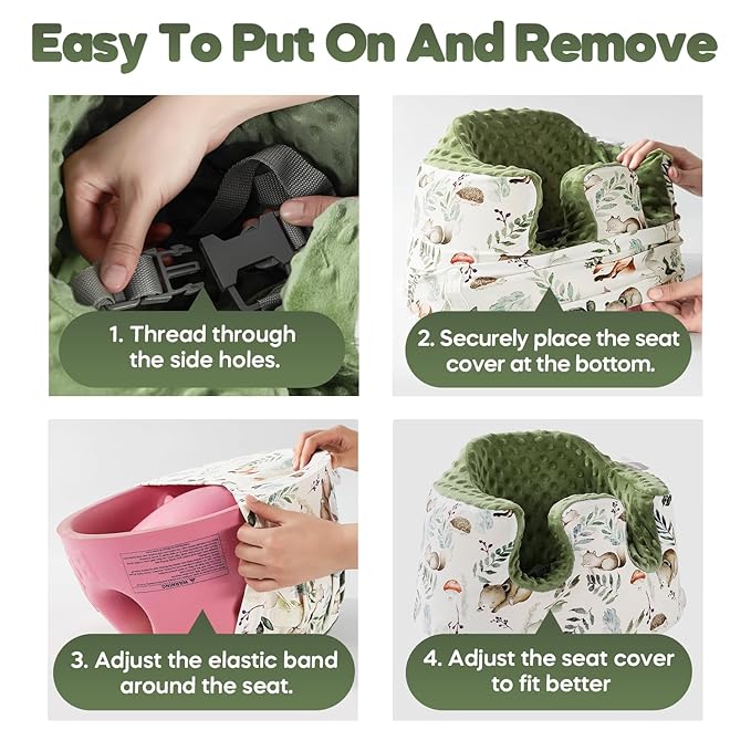 Seat Cover and Tray Sets Accessory Compatible with Bumbo Floor Seat for Baby,Breathable Accessory Compatible with Baby Seat - Easy to Install and Remove