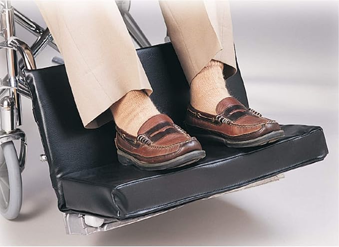 Skil-Care Replacement 1-Inch Thick Pad for Two-Piece Footrest Extender, Fits 20"-22" Wheelchairs, Improves Posture, Protects Legs, Hook and Loop Attachment, 703256