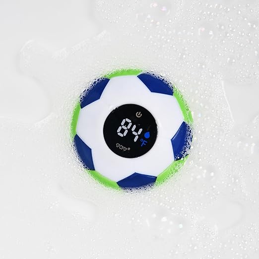 Baby Bath Thermometer with Floating Toys - Digital Water & Room Temperature Monitor, Rechargeable Thermometer with Alerts for Newborn Bath Essentials, Infant Safety