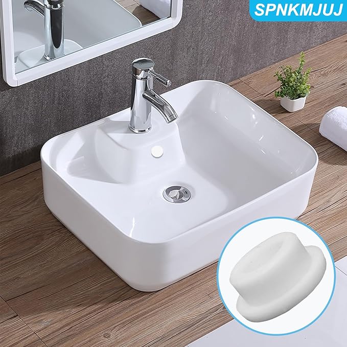 24 PCS Bathtub Jet Covers Silicone Hole Plug White Tube Plugs 4 Sizes Waterproof Bathtub Plug Fit for 12mm 14mm 16mm 22-23mm Bathtub Hole