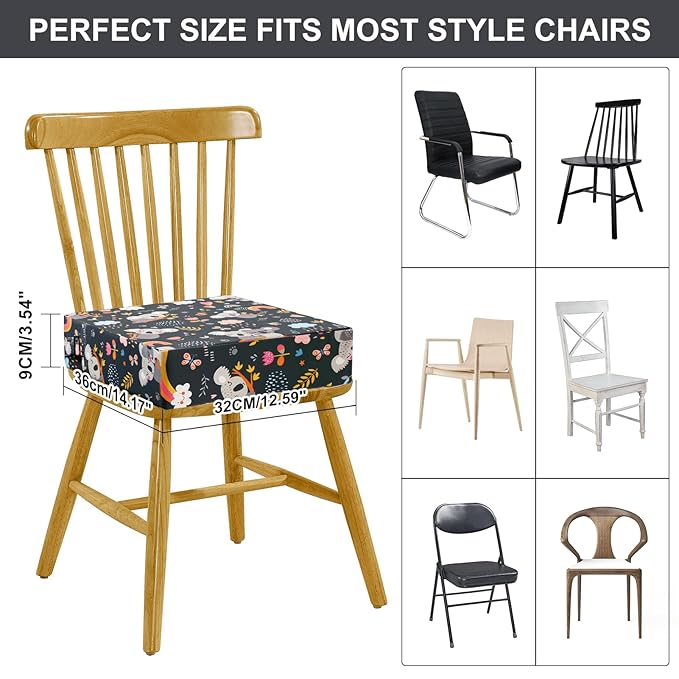 Toddler Booster Seat for Kitchen Chair Dining Table, Washable Thick Strong Support Portable Booster Chair for Toddlers Eating, Easy Cleaning Booster Seat Cushion Detachable with Adjustable Straps