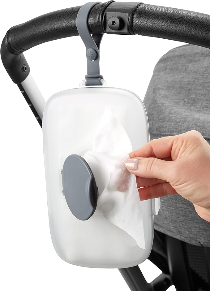 Skip Hop On-The-Go Wipes Dispenser, Grab & Go, Grey