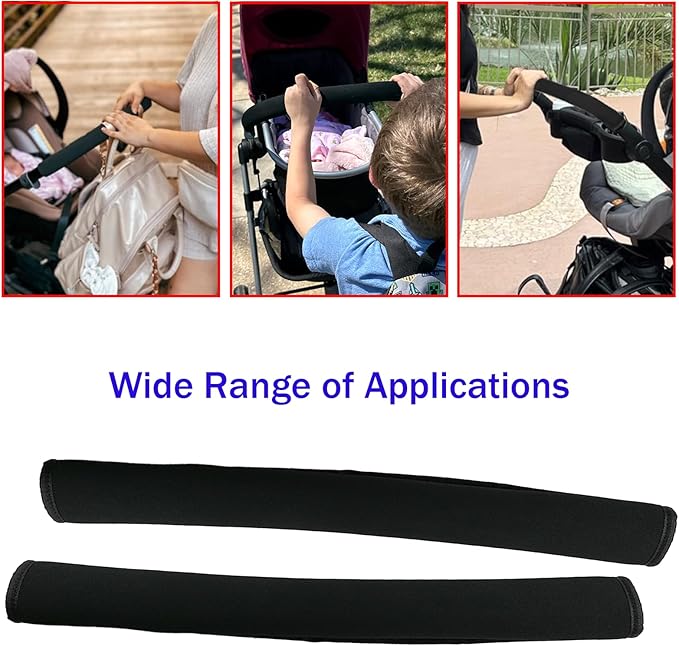 18.7 * 1.37 * 1.37inches Stroller Armrest Handle Cover,Pushchair Handlebar Sleeve,Universal Protective Case Grip Bar Covers Replacement
