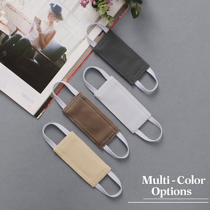 PONY DANCE Baby Door Latch Cover Closer - Nursery Door Silencer with Strong Elastic Straps, Thick Solid Cushion for Noise Reduction, Prevents Slamming, 3 Pieces, 4W x 2L Inches, Grey