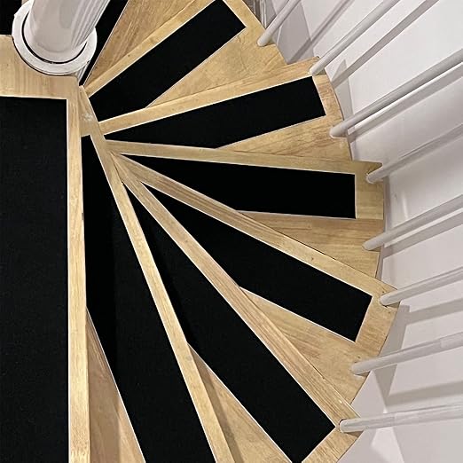 Heavy Duty Anti Slip Tape, 4 Inch x 35Ft Black Grip Tape for Stairs Outdoor Waterproof Non Skid Safety Walk Abrasive Adhesive Tape for Outdoor Indoor Stairs Steps Ramps Treads Floors Boats Skateboard