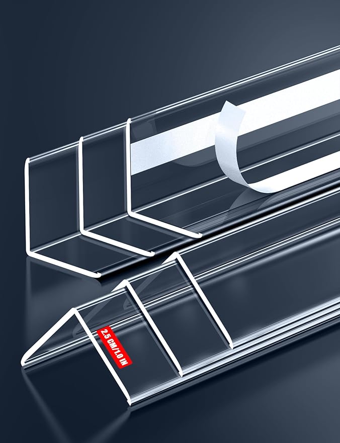 6PCS Clear Self-Adhesive Wall Corner Protectors,Corner Guards & Edge Protector for Wall Door Frame Cabinet Baseboard & Door, Table, Stair(58" X 1.0")